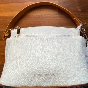 Divina Firenze White leather bag with tags. Never used.